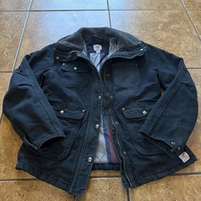 Carhartt Wesley Jacket 102247 001 Women's Size Small 4/6 EUC Black