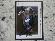 Red Sox Carl Everett Signed Autographed 2001 Fleer Premium Mint