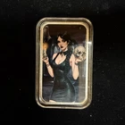 Bullion Baddies 1 oz Silver Bar In Capsule Mortuary Michelle mintage of only 200