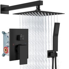 Shower Faucet Set Rain Shower System With Handheld Spray Bathroom Shower Combo R