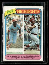 1980 Topps #1 Lou Brock / Carl Yastrzemski