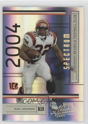 2004 Playoff Absolute Memorabilia Spectrum 88/100 Rudi Johnson #31 00q0