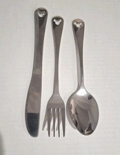 3 Piece Disney Mickey Mouse 18/8 Glossy Stainless Steel Pierced Flatware Set