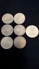 Seven Silver Coin Lot, Morgan Dollars, Peace Dollar, American Silver Eagle