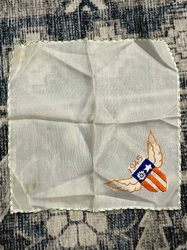 WW2 WWII Military US Army Air Force USAAF CBI China Sweetheart Handkerchief
