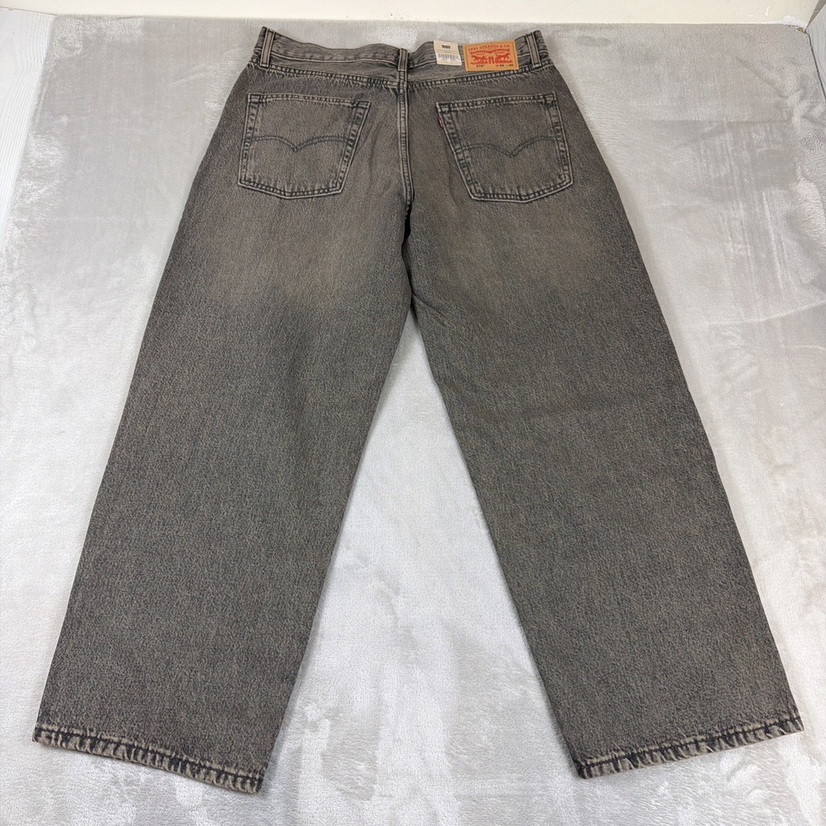 Levi's 578 Baggy Denim Jeans Men's Size 36x30 Gray Cotton Y2K | eBay