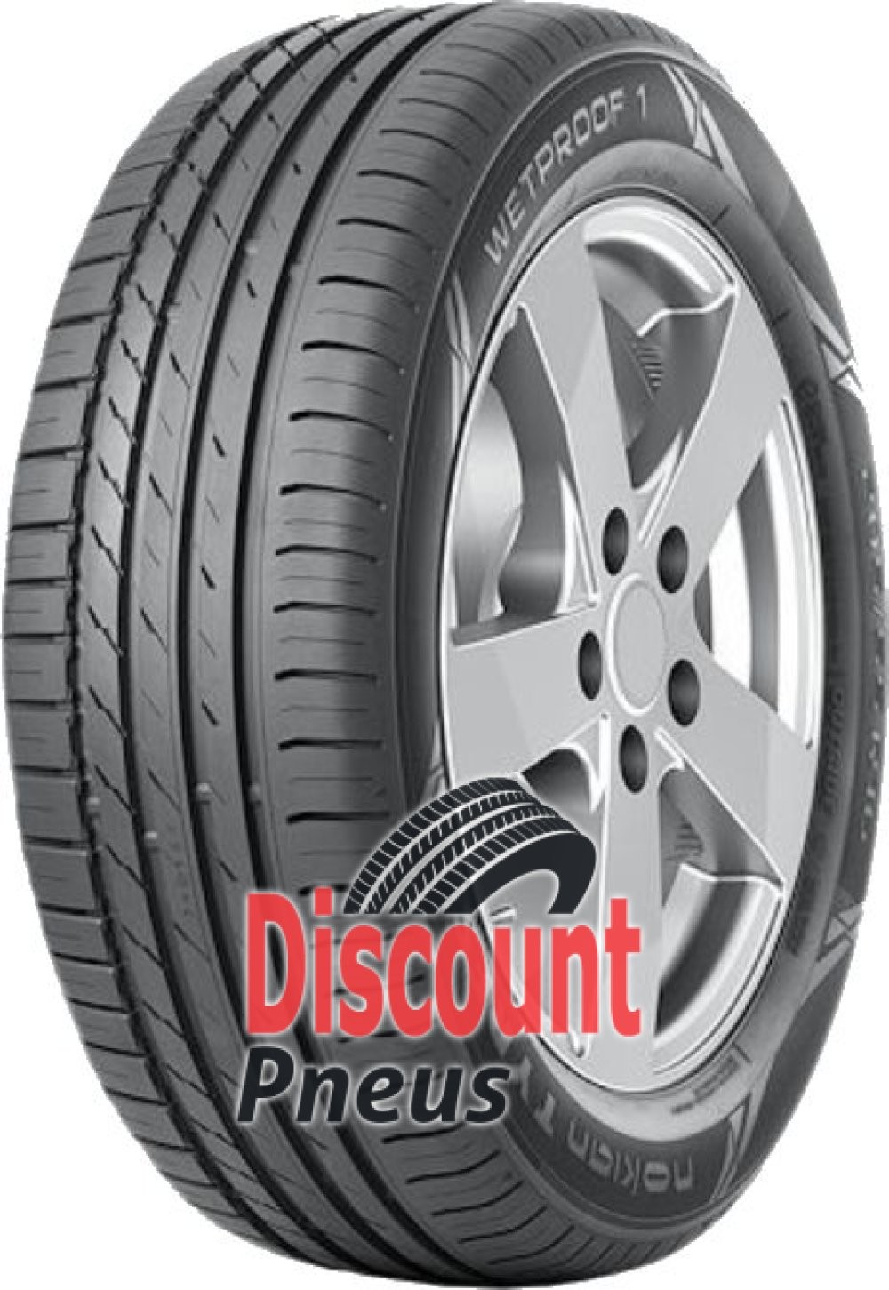 Nokian Wetproof 1 pneu 215 60 R16 99V evite les glissades sur route mouillee