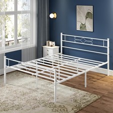 Twin Full Queen Size Metal Bed Frame Platform Headboard Easy Assembly Noise Free