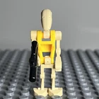 Lego Star Wars Minifigure Battle Droid Commander - Yellow Torso sw0184 2008 3G