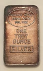 Heavy Toned Vintage Precious Metal Consultants 1 Troy Ounce .999 Silver Bar