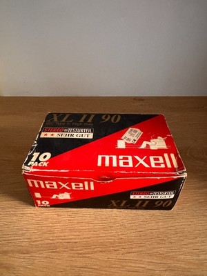 NEU 9x Maxell XL II 90 Typ 2 Kassetten IEC Type II High Bias #340