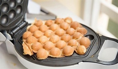 Cake Machine Eelctric Egg Waffle Maker Table Top Qq Puff Non-Stick mo