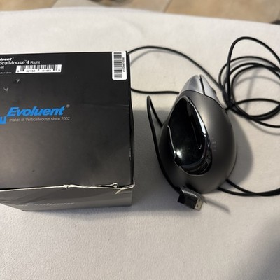 EVOLUENT Vertical Mouse 4 Right Handed Ergonomic Optical Mouse Wired VM4S Tested
