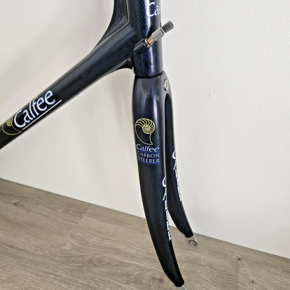 MARCO Y HORQUILLA CALFEE TETRA-PRO 58 CM CARBONO COMPLETO 1,78 KGS BSA ROSCADO AZUL OSCURO Foto 4 de 4