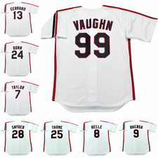 Custom Men's White All Stitched Throwback Home Jersey NWT Sizes S-6XL