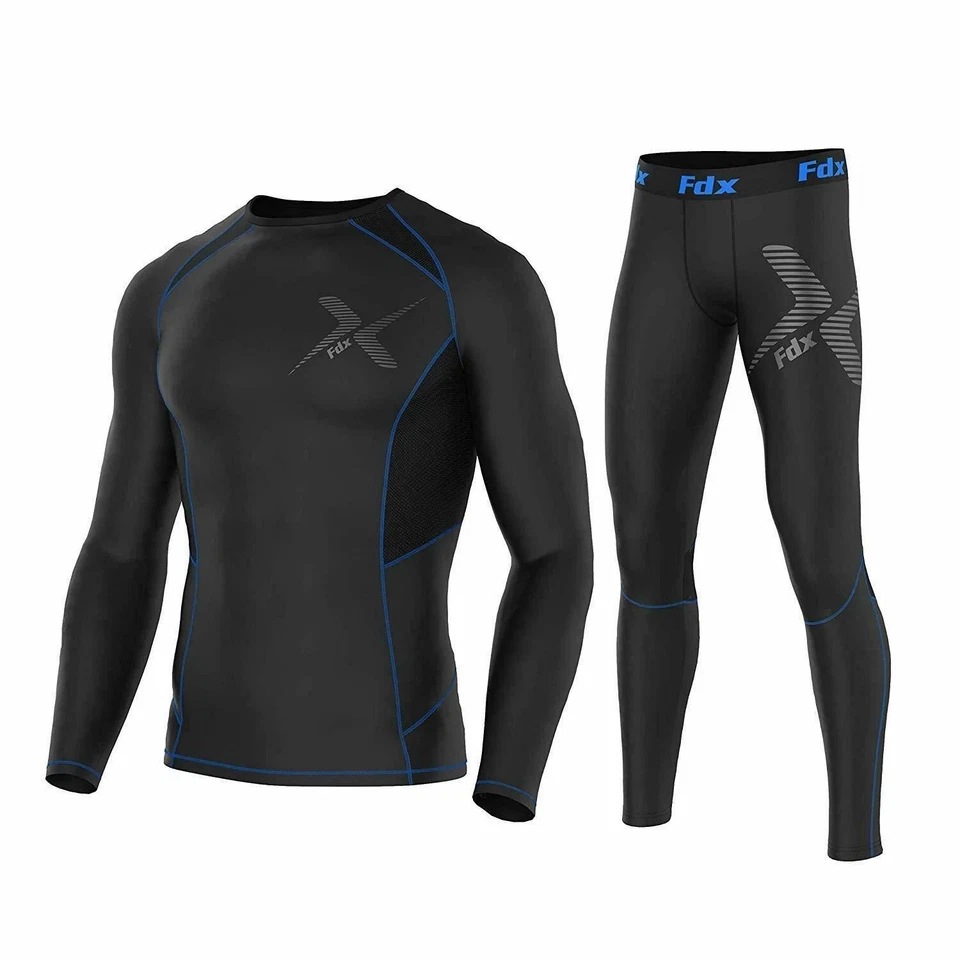 Mens Power Pro Compression Base Layer Under Gear Compression Top & Leggings - Image 2 of 4