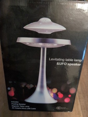 Magnetic Levitating Table Lamp & UFO Floating Speaker With Wireless 3D Sound