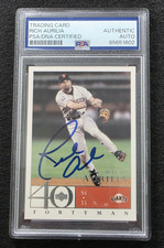 2003 RICH AURILIA Signed Upper Deck Baseball Card-SAN FRANCISCO GIANTS-PSA
