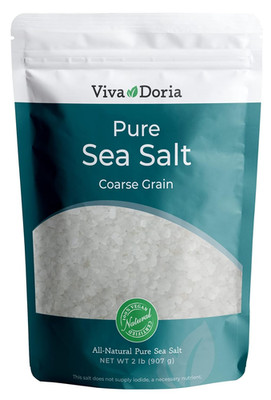 Pure Sea Salt, Coarse Grain, 2 Lb | Ideal for Salt Grinders
