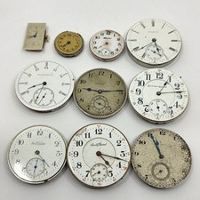 Lot Of 10 Pocket Watch And Wrist Watch Movements