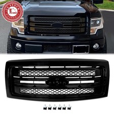 Front Bumper Grille Fit For 2009-2013 2014 Ford F-150 F150 Platinum Gloss Black Front Bumper Grille Fit For 2009-2013 2014 Ford F-150 F150 Platinum Gloss Black