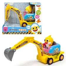 Pinkfong Baby Shark Construction Excavator Toy Diecast Play Vehicle Gift