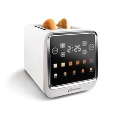 Inspirex Touch Screen Toaster - 2 Extra Wide Slots - 5 Bread Types and 6 Brownin