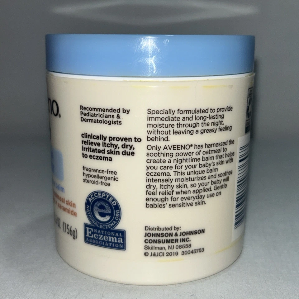 Bálsamo nocturno sellado Aveeno Baby Eczema Therapy 5,5 OZ Foto 2 de 4