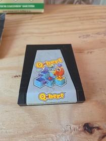 Q*bert ~ Coleco Vision game Parker Bros. Complete in box w Manual - Tested 