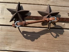 NEW HARNESS ROLLED LEATHER MEDIUM OIL CURB  STRAP SNAFFLE HOBBLE NICE QUALITY