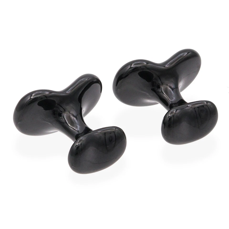 Tiffany & Co. Elsa Peretti Ruthenium Over Copper Bean Cuff Links - Image 3 of 3