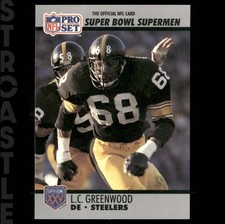 1990 Pro Set Super Bowl XXV Silver Anniversary L.C. Greenwood #77