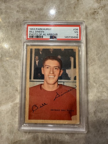 Bill Dineen [Photo of Al Arbour] #38 1953 Parkhurst card