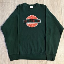 Vintage 80s Faded Nike Basketball Crewneck Sweatshirt Men s Size XL Made In USA