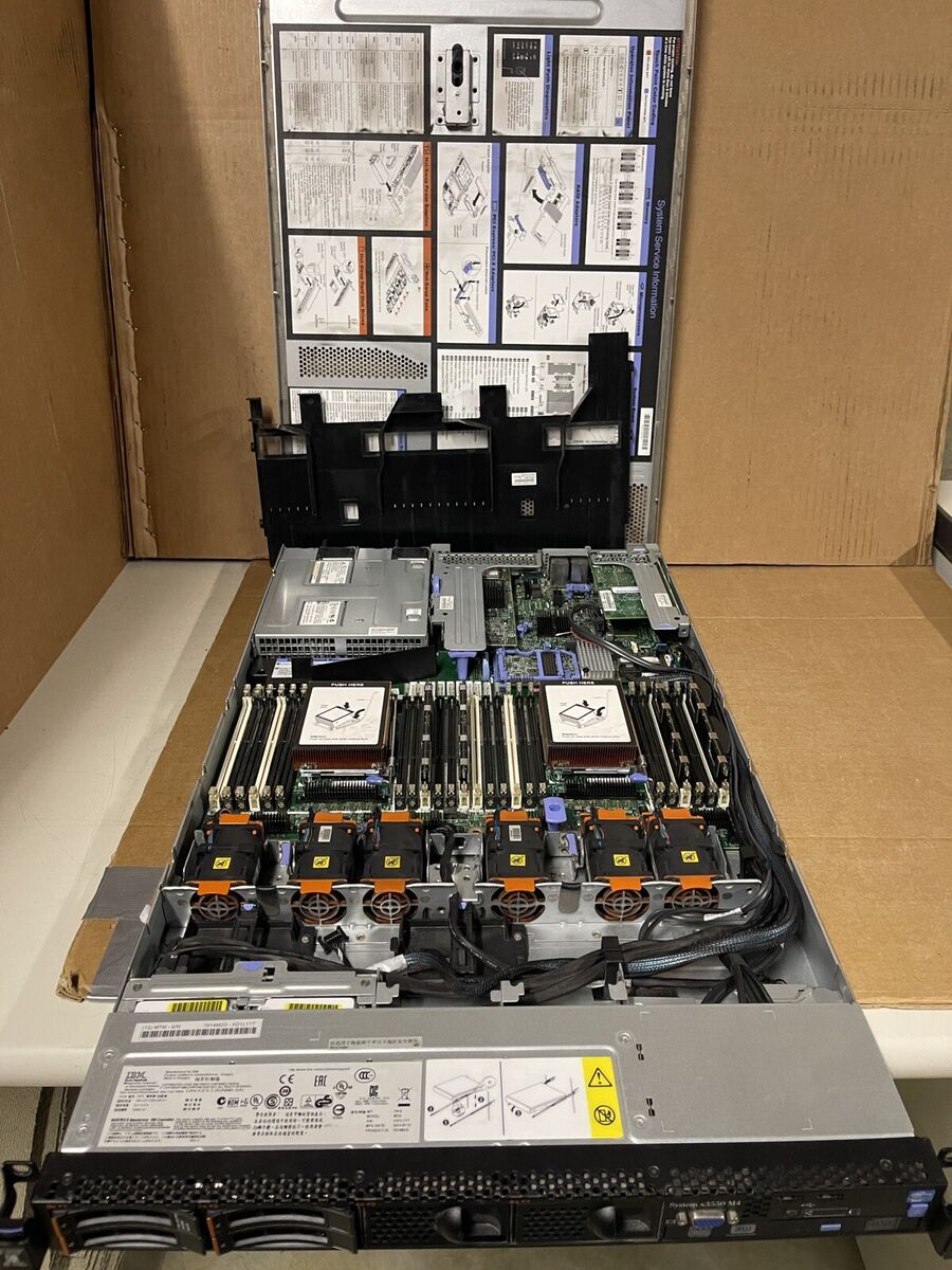 IBM System X3550 M4 Server 2x Intel Xeon E5-2960 32Gb Ram 4x IBM System X3550 M4 Server 2x Intel Xeon E5-2960 32Gb Ram 4x