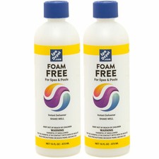 Foam Free Super Defoamer for Hot Tub, Spa, Pool &  Pond Anti-Foam - 2 x 16 oz.