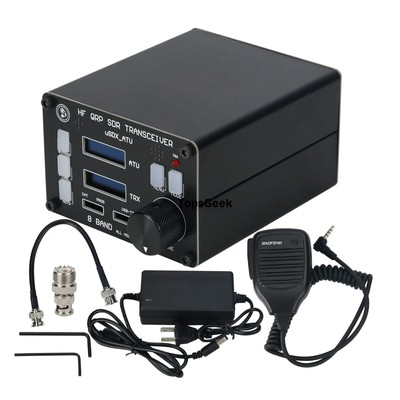 HamGeek uSOTA-ATU USDX HF QRP SDR Transceiver with ATU-100 Antenna Tuner OLED