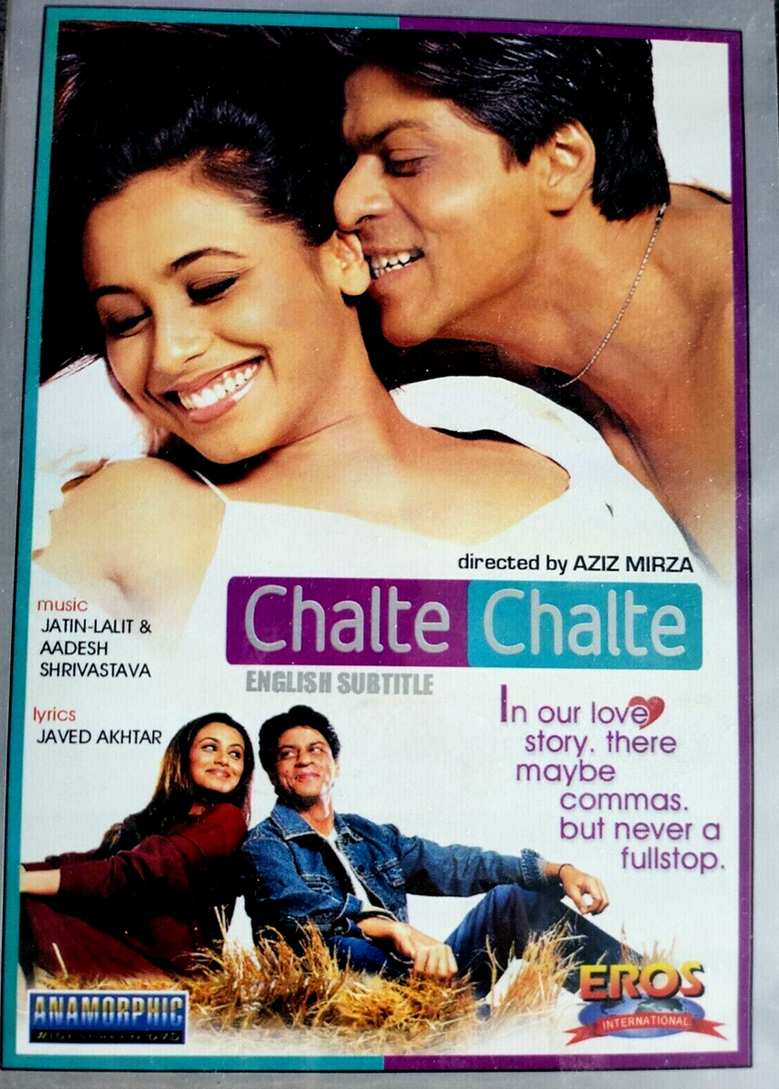 Chalte Chalte (DVD-2003,1-Disc)0/ALL Shan Rukh Khan
