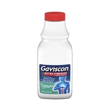 Gaviscon Extra Strength Cool Mint Liquid Antacid for Fast-Acting Heartburn