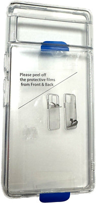 Best Clear phone case for Google Pixel 7 with 3 Screen Protectors, 3 Camera Lens