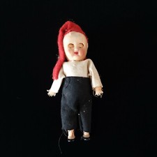 Rare Antique Vintage Plastic Celluloid Toy Kids Doll Dollhouse Moving Arms Legs