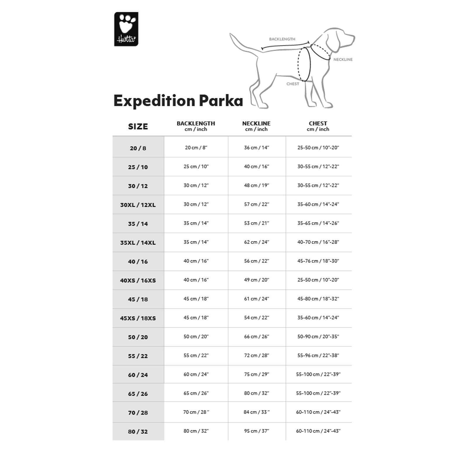 Hurtta Expedition Parka Dog Coat Warm, 3M Reflector, Water Resistant