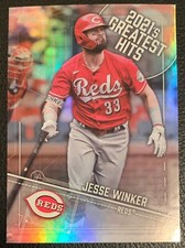 2022 TOPPS SERIES 1 JESSE WINKER #21GH-14 REDS 2021'S GREATEST HITS RAINBOW FOIL