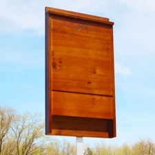 Premium Stained Bat House, Dark Brown, 100 Bats