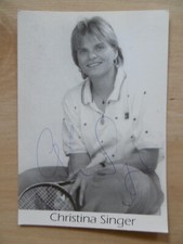 Christina Singer autograph signed 10x15 cm postcard