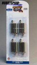 BACHMANN HO E-Z TRACK 2.25" SHORT STRAIGHT SECTIONS (4) GRAY ROADBED EZ BAC44513