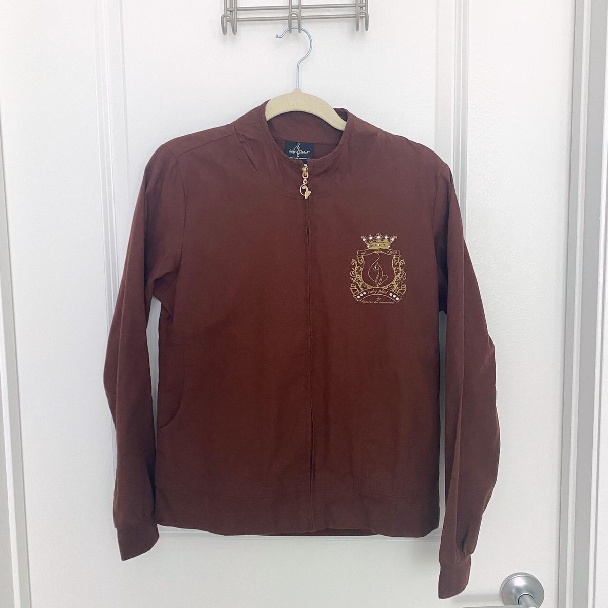 VINTAGE Y2K WOMEN'S BABY PHAT BY KIMORA LEE SIMMONS BROWN JACKET