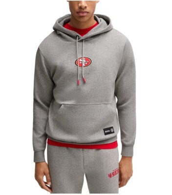 New Hugo Boss X NFL 49ers Limited Edition Men Hoodie Logo