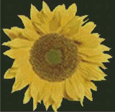 Flower Sunflower Counted Cross Stitch Chart No.20-118 