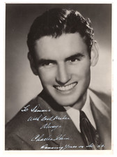 Charles Hain Signed 8 x 10 Photo 1960s / Autographed Ice Follies Figure Skating